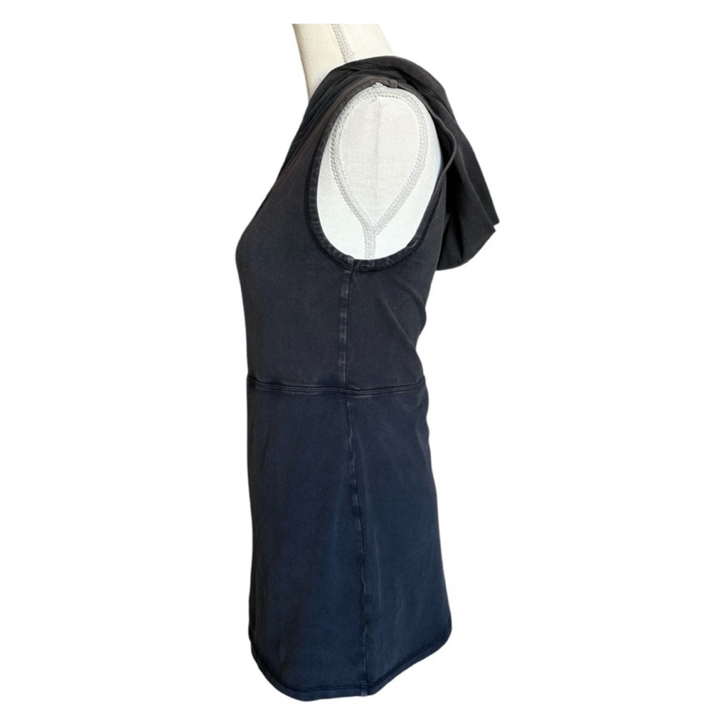 Free People Hot Shot hooded Skortsie. Washed black XS - Picture 5 of 6